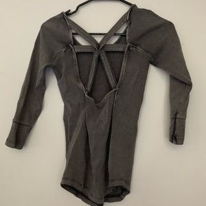 Ribbed free people top